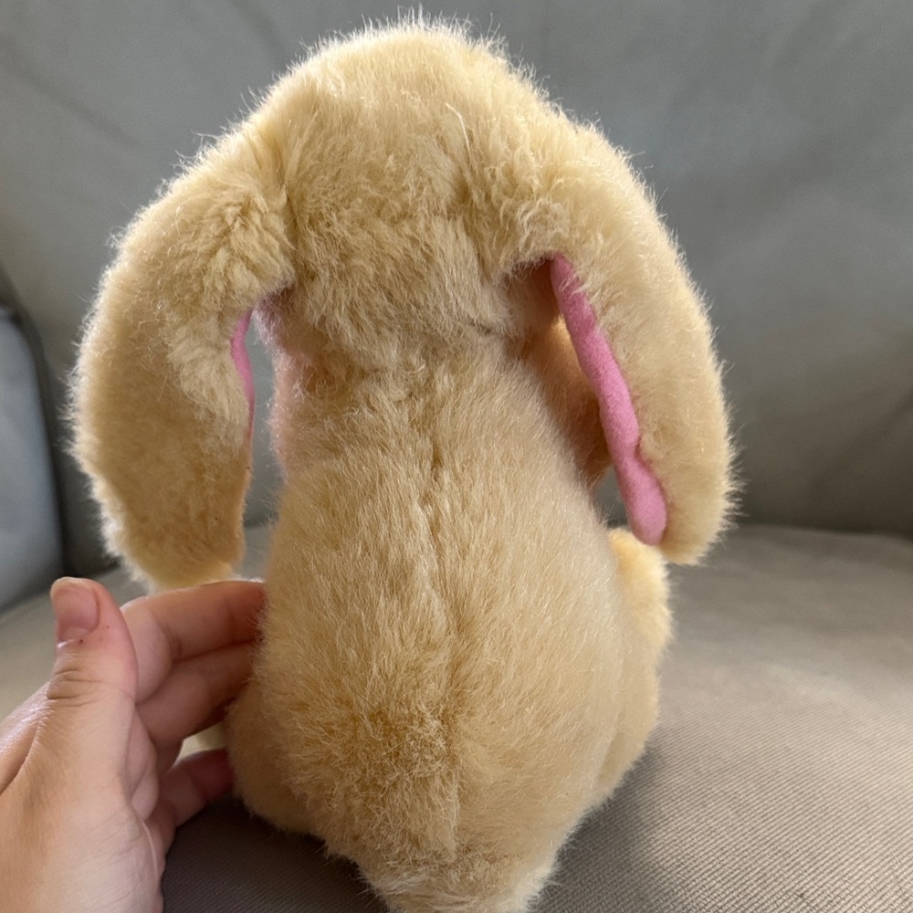 Cuddly 8” Tan Bunny Toy - Picture 6 of 6